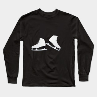 White Ice Skates Long Sleeve T-Shirt